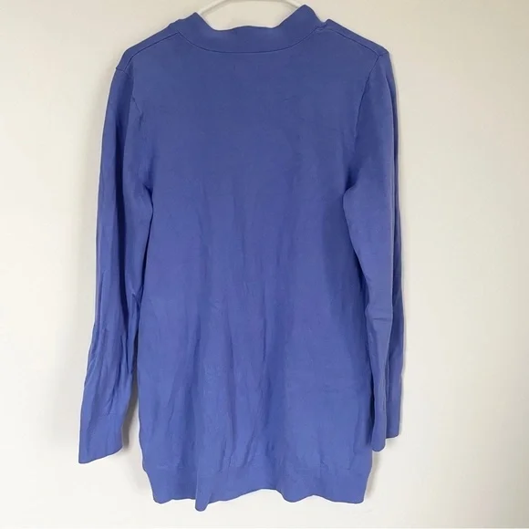 Duluth Trading Co blue long cardigan - Picture 2 of 4